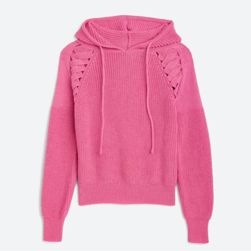 Super cute pink Vigoss Japiur Hooded Sweater!